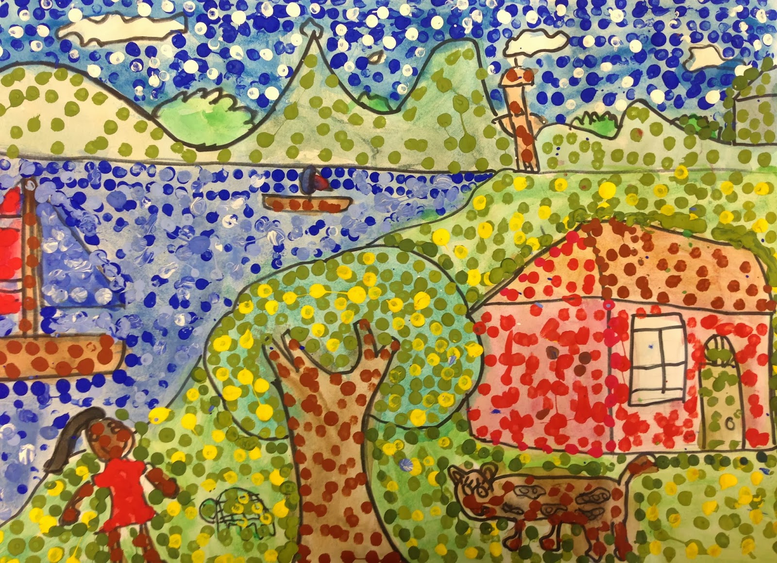 Pointillism Paintings