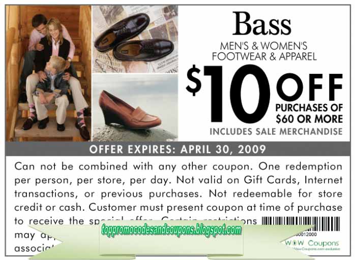 Free Promo Codes and Coupons 2023 Bass Coupons