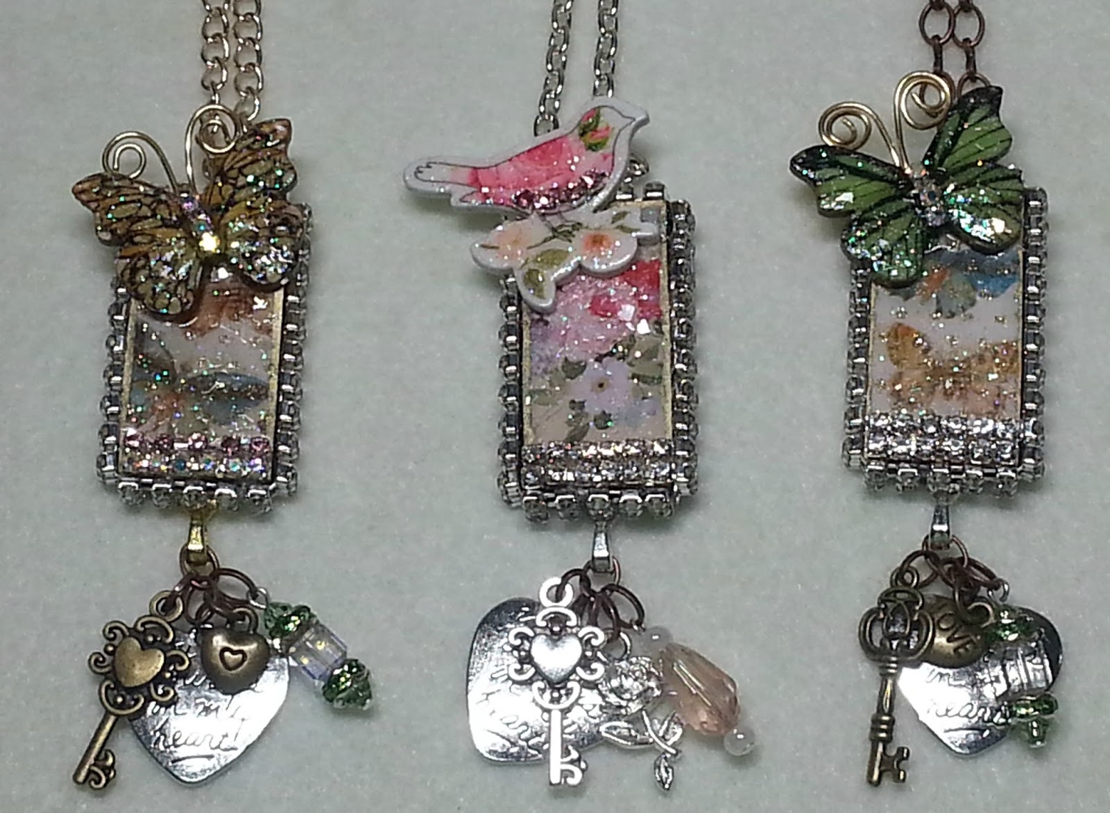 Diy Make Gorgeous Simple Mixed A Domino Pendant Necklaces