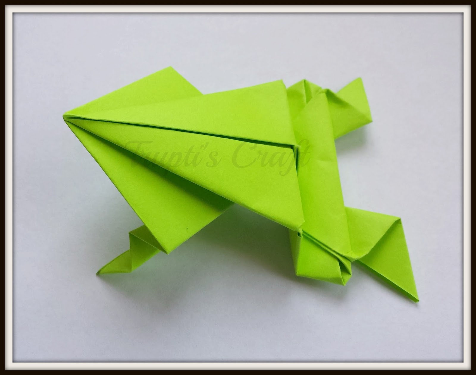 Trupti's Craft Origami Hopping Frog