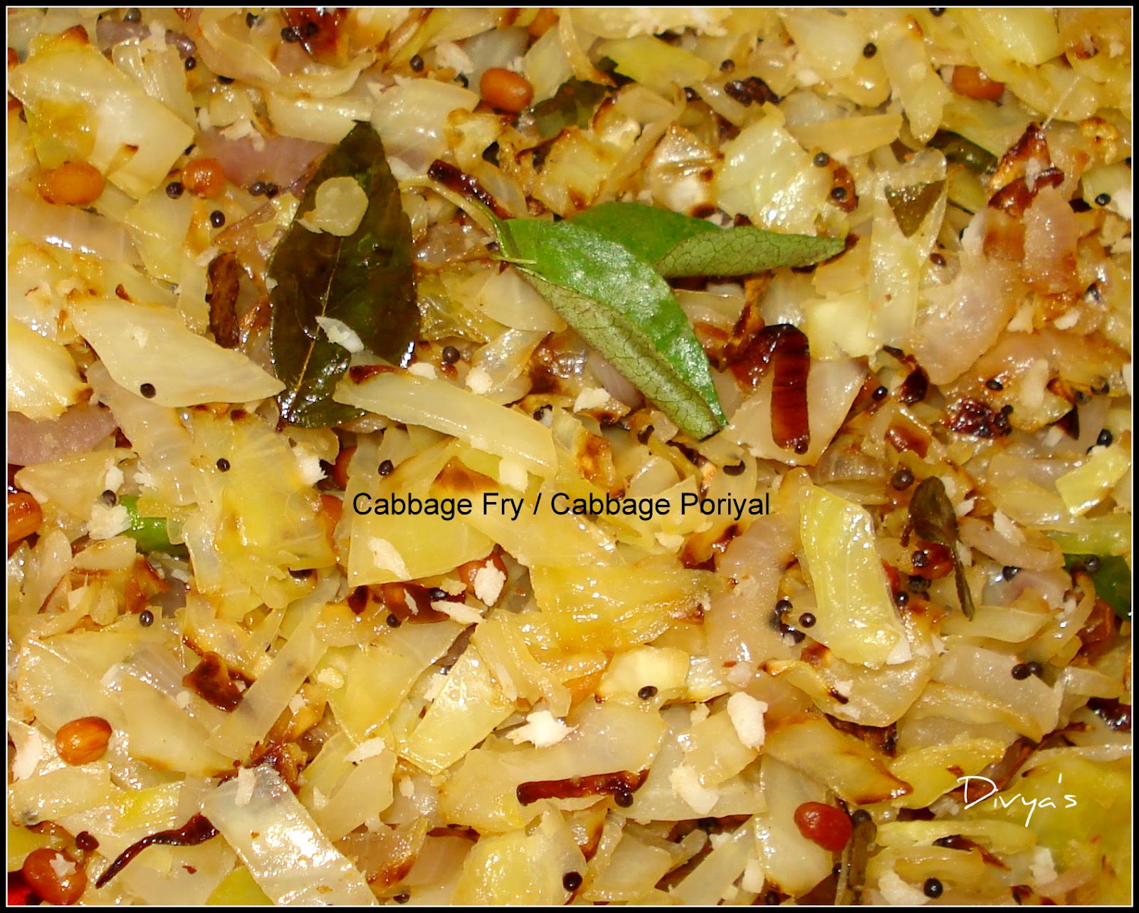 Cabbage Fry Cabbage Poriyal You Too Can Cook