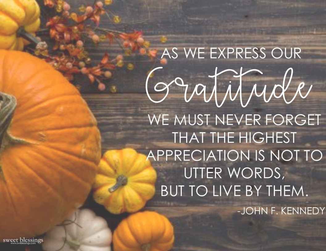 Sweet Blessings: Gratitude Quotes 2017 Part 1