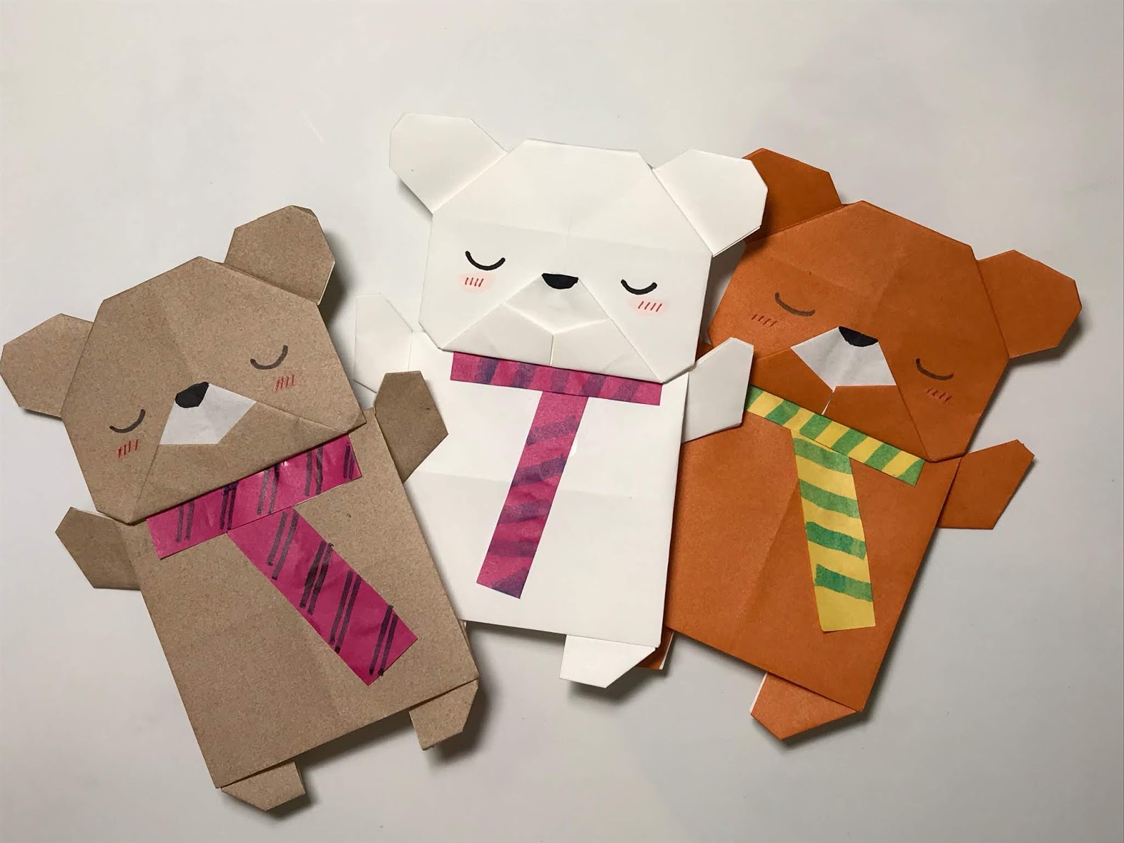 origami bear origami bear