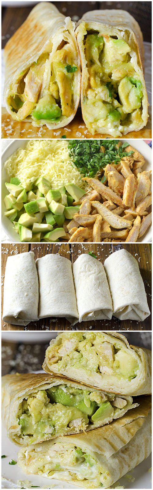 Chicken Avocado Burritos