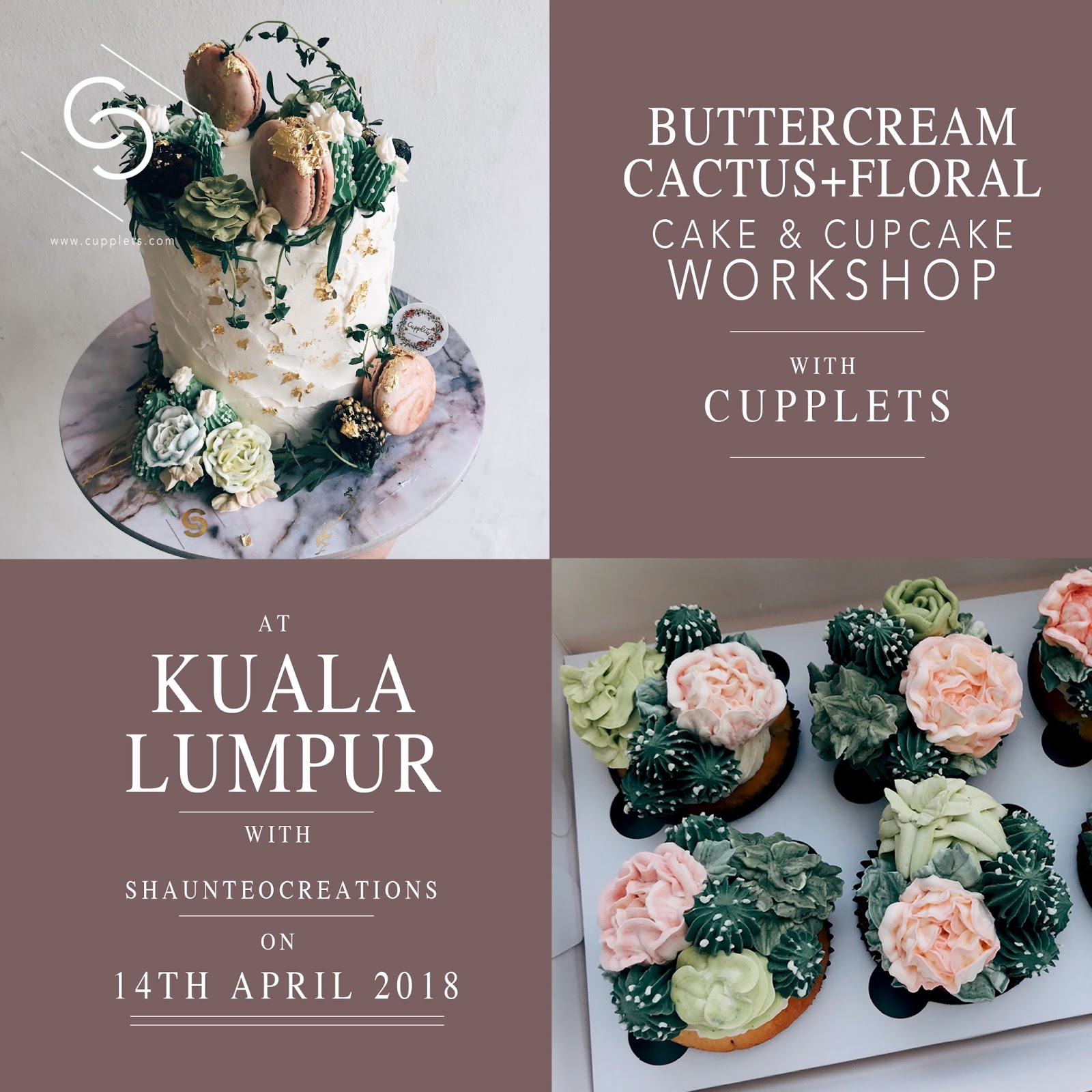 KL Cake Decorating 14th & 15th April 2018 CUPPLETS