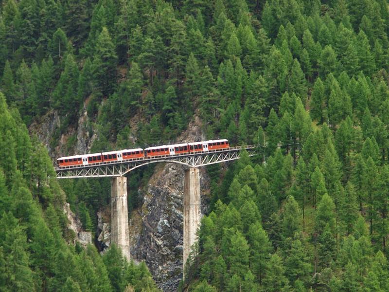Zermatt Schweiz - Gornergrat Bahn - The Matterhorn railway.