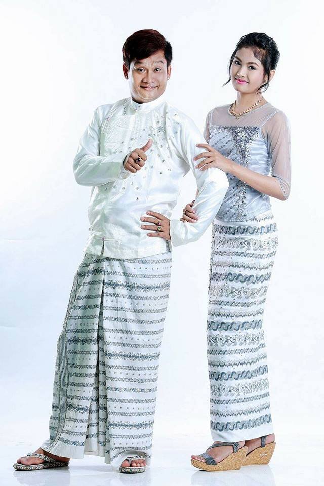 Just For Fun - Myanmar Comedian and His Daughter Pose For Photoshoot in Funny Style