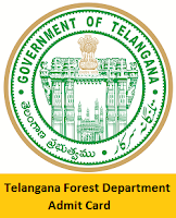 Telangana Forest Department Admit Card