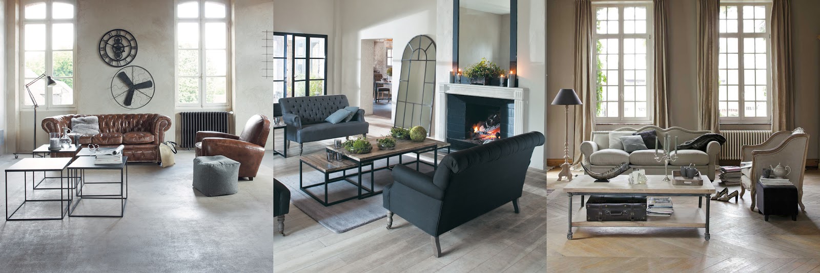 Idee per il salotto shabby chic interiors Idee per il salotto