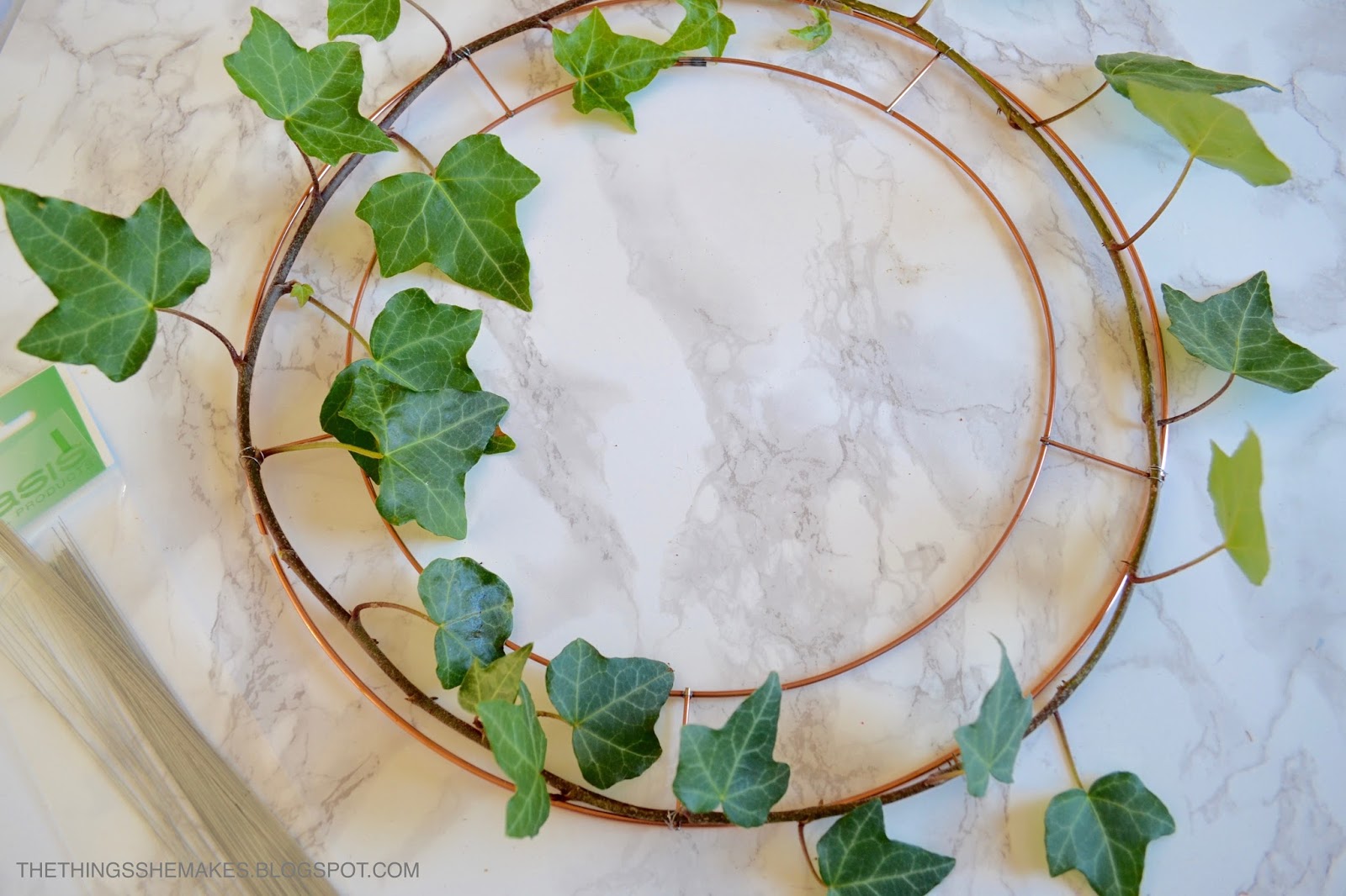 DIY Christmas Ivy & Star Wreath The Things She Makes