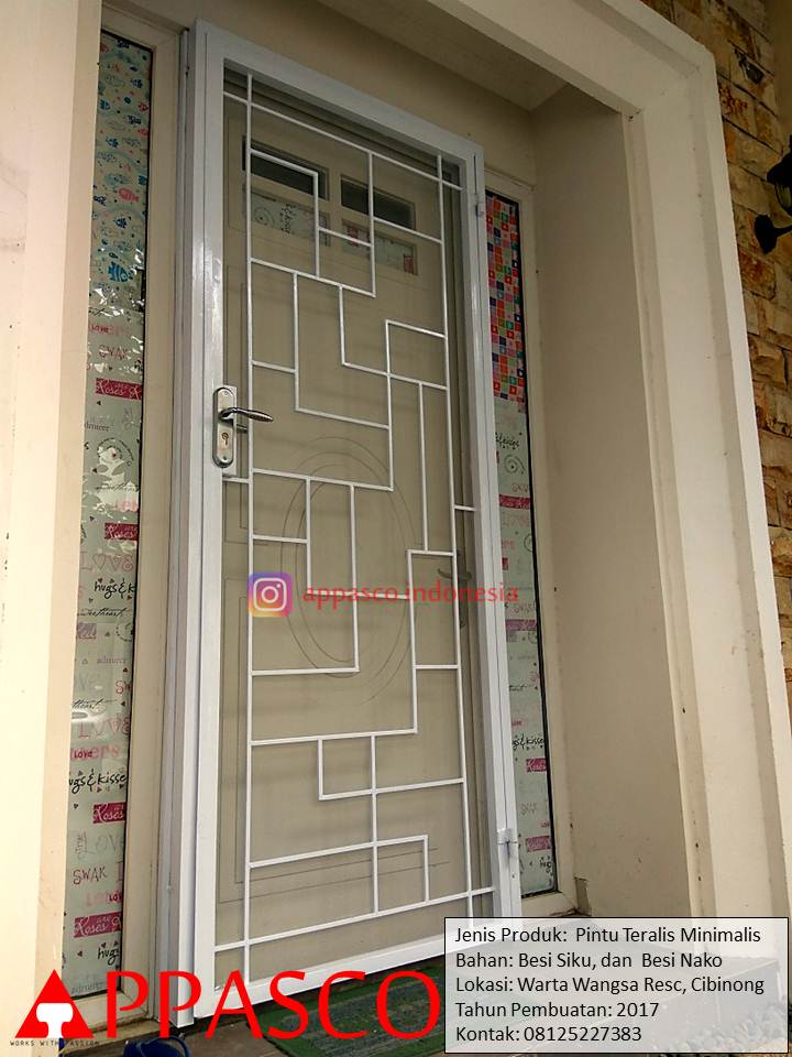 Pintu Teralis Minimalis di Waratawangsa Residence Cibinong