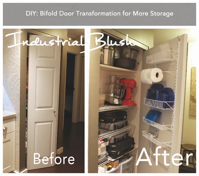 Bifold Door Transformation For More Storage, Bifold Cabinet Doors Diy