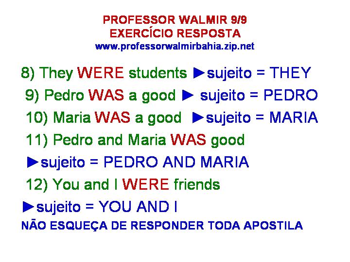 Frases Afirmativas Em Ingles Verbo To Be
