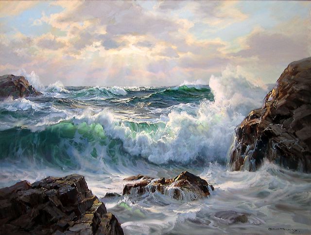 Charles Vickery ~ Pintor de paisagens marinhas