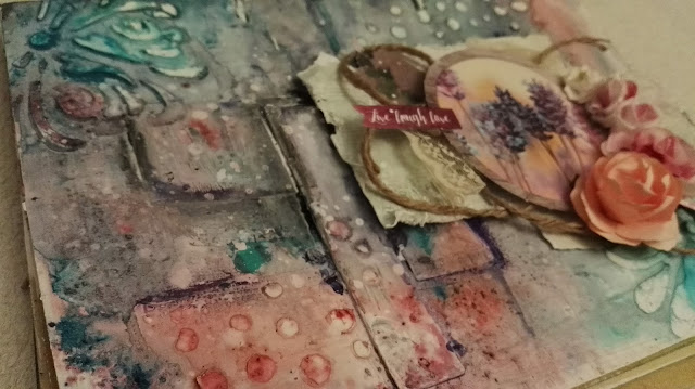 Strona w art journalu "Live, laugh, love!"
