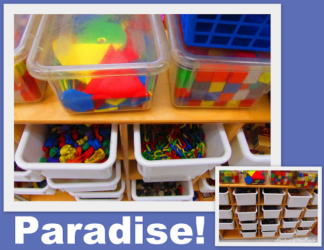 photo of: Organize teacher supplies, kindergarten organization, teacher materials organization