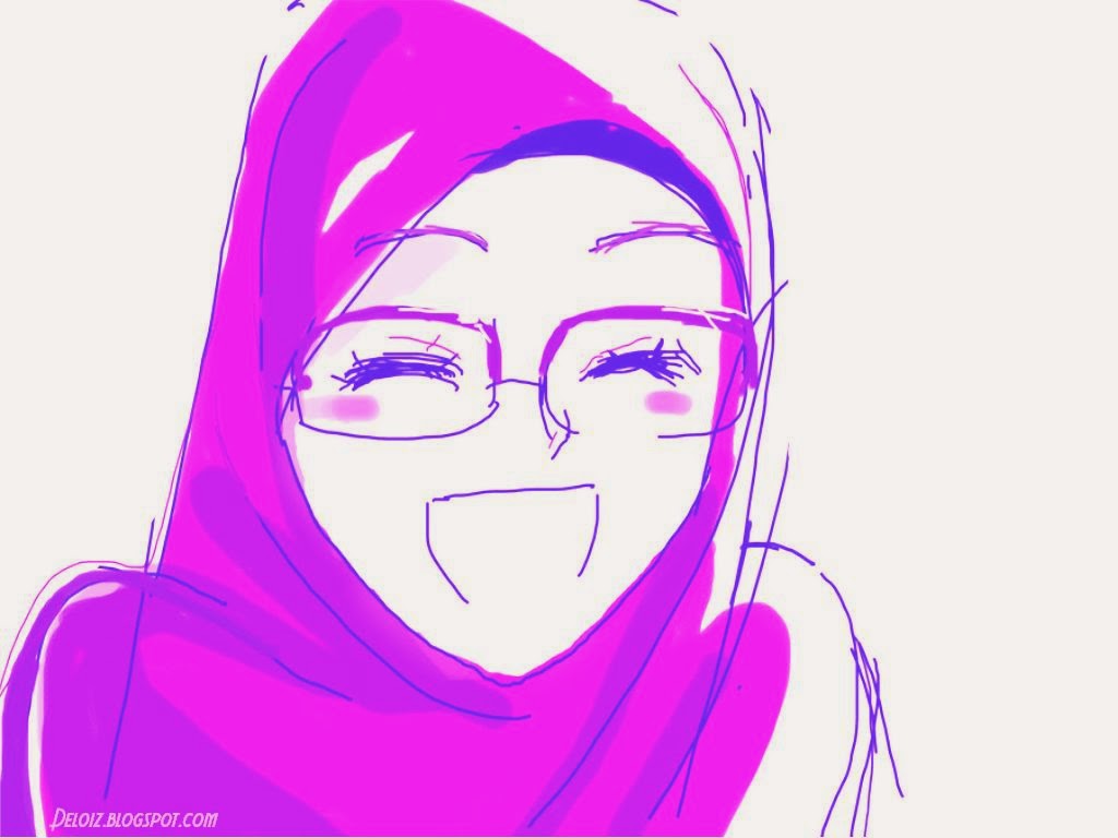 Gambar Animasi Dp Bbm Wanita Muslimah Terlengkap Display Picture