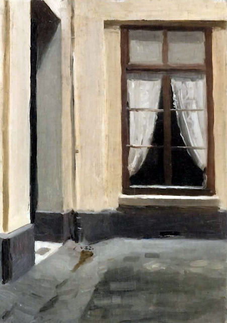 Edward Hopper, Interior Courtyard at 48 rue de Lille, Paris 1906