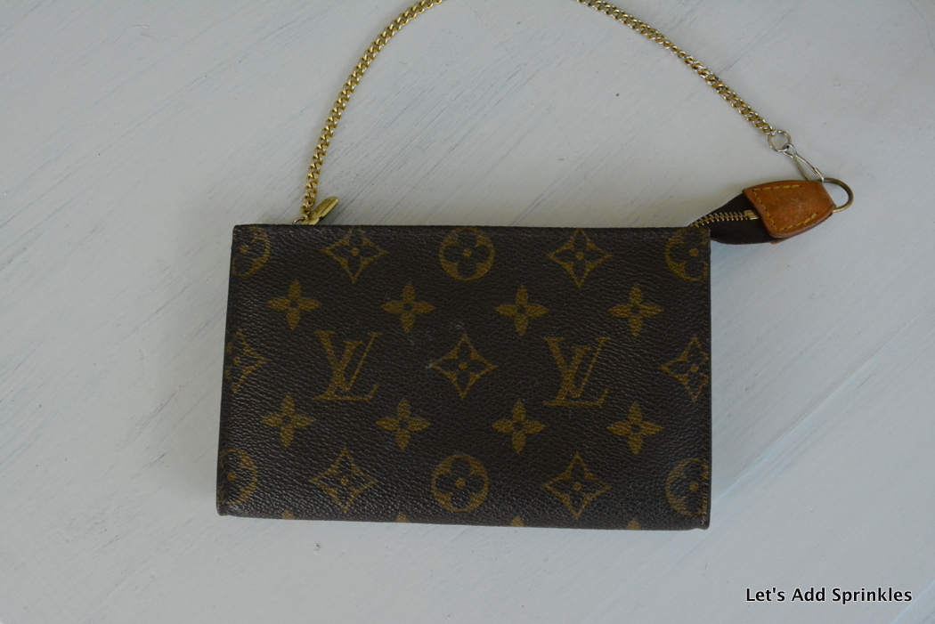 how to remove sticky lining on bucket bag // vintage louis vuitton