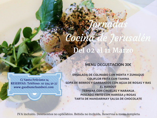 RESTAURANTE GAUDIUM: Jornadas de Jerusalén