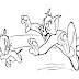 Gambar Mewarnai Kucing dan Tikus Lucu | Tom and Jerry | Printable coloring pages