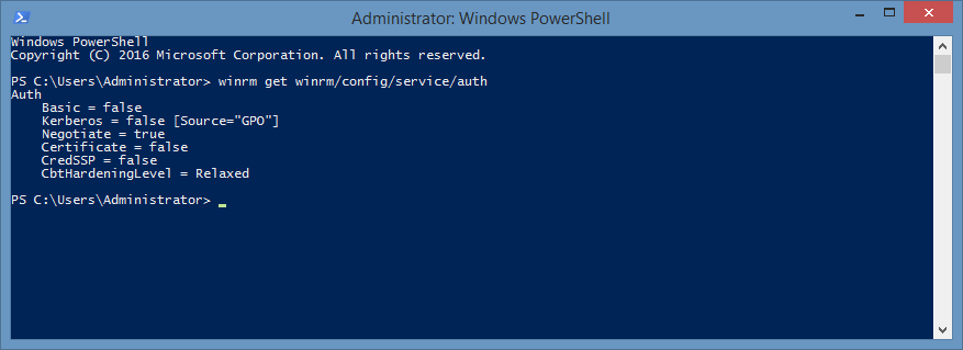 The WinRM client cannot process the request. The authentication ...