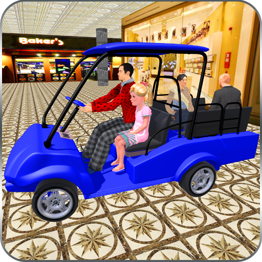 AJ GAMING Shopping Mall Taxi Driver Cart Simulator