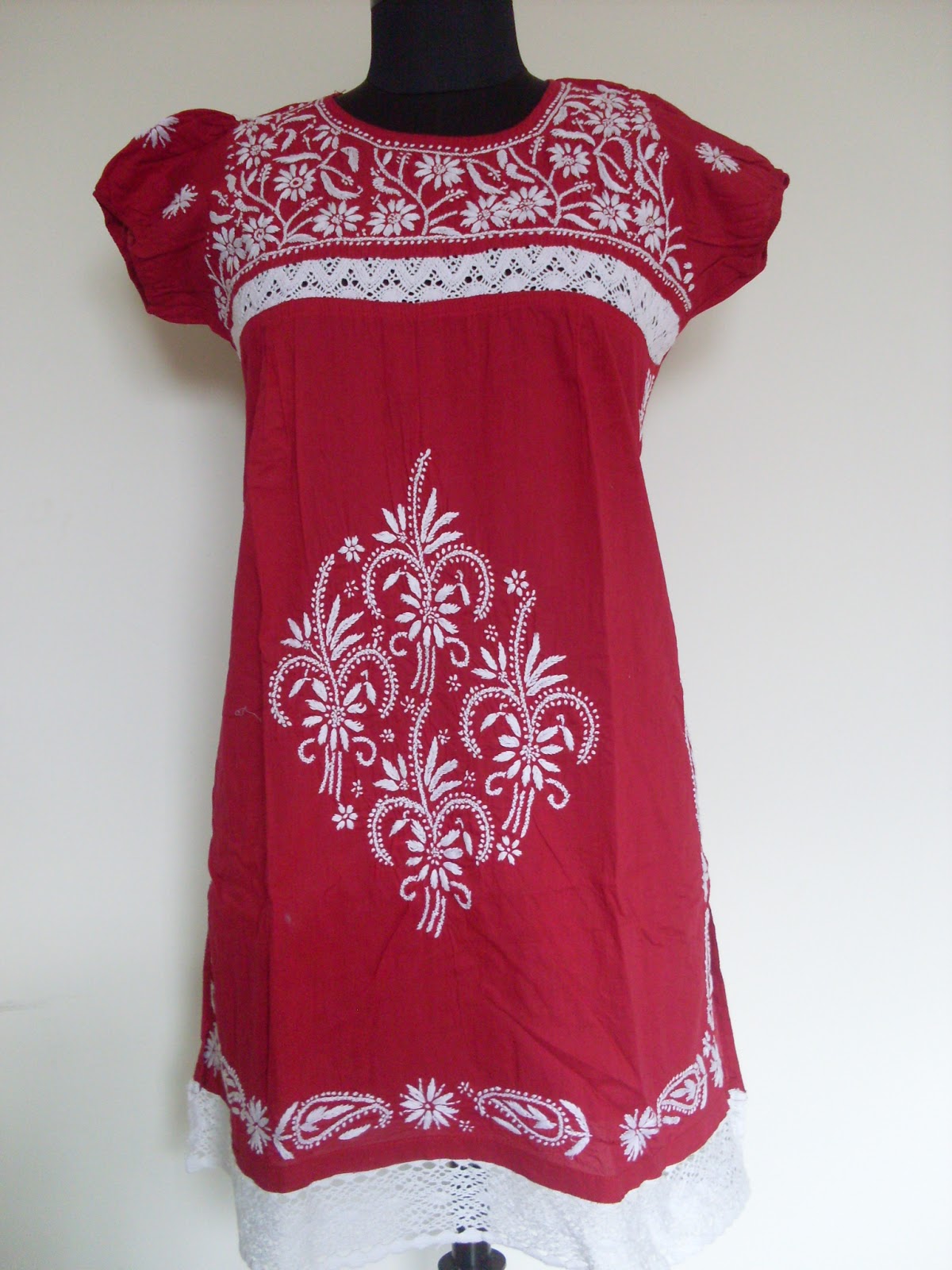 chikankari kurti patterns