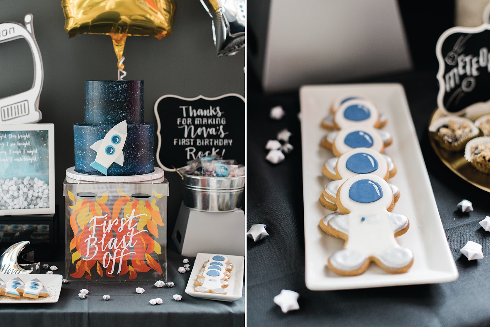 let's party to the moon and back - first birthday party | Creative Bag