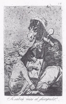 '¿Si sabrá más el discípulo?' - Grabado nº 37 de 'Los Caprichos' de Francisco de Goya