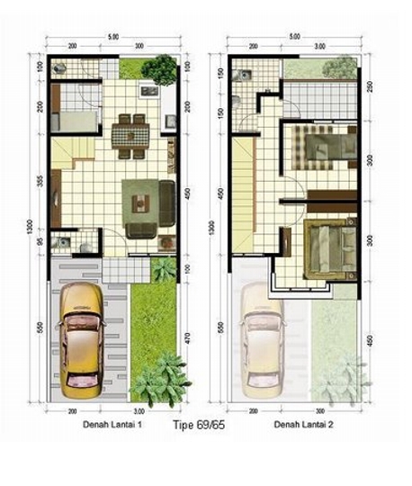 Gambar Rumah Minimalis Paling Bagus dengan rangka atap baja ringan 