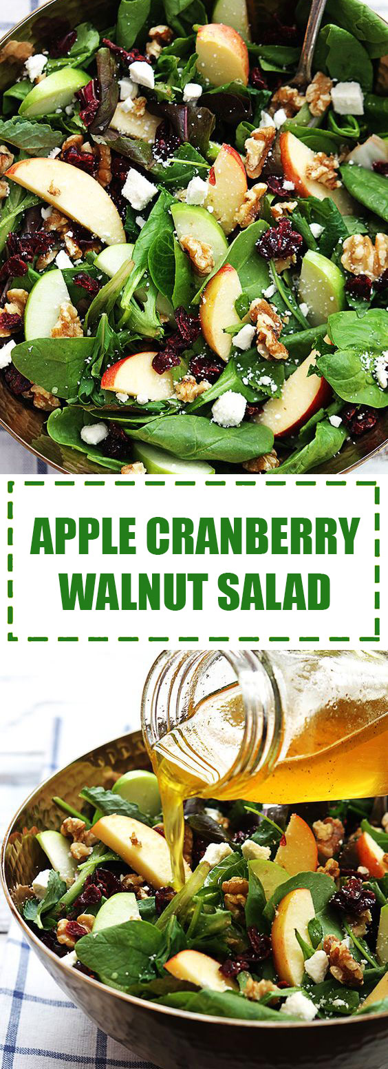 Apple Cranberry Walnut Salad Apple Cranberry Walnut Salad