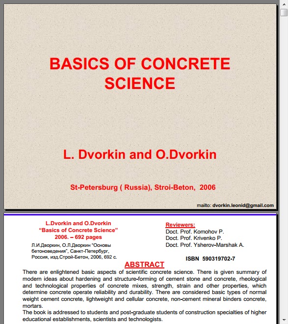 Basics of Concrete Science Blog for Civil Engineering FREE PDF BOOKS