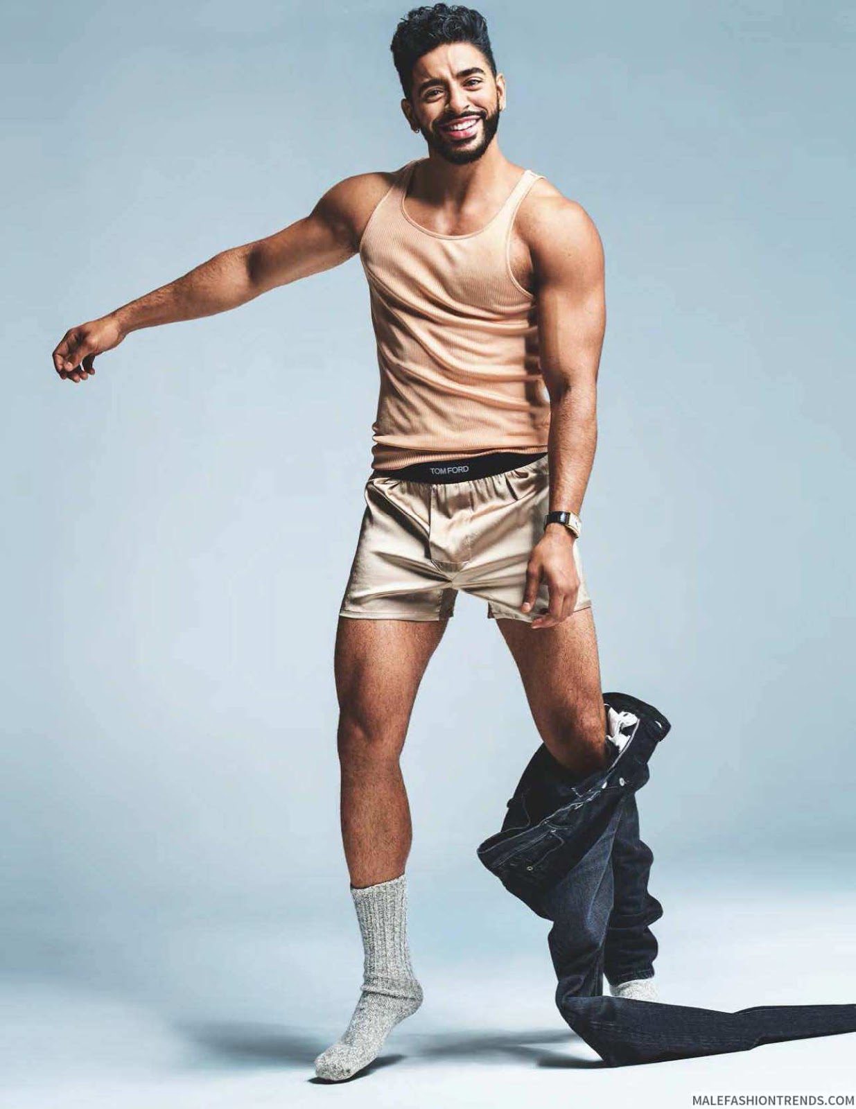 Laith Ashley para British GQ por Eric Ray Davidson