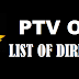 List of Directors of PTV