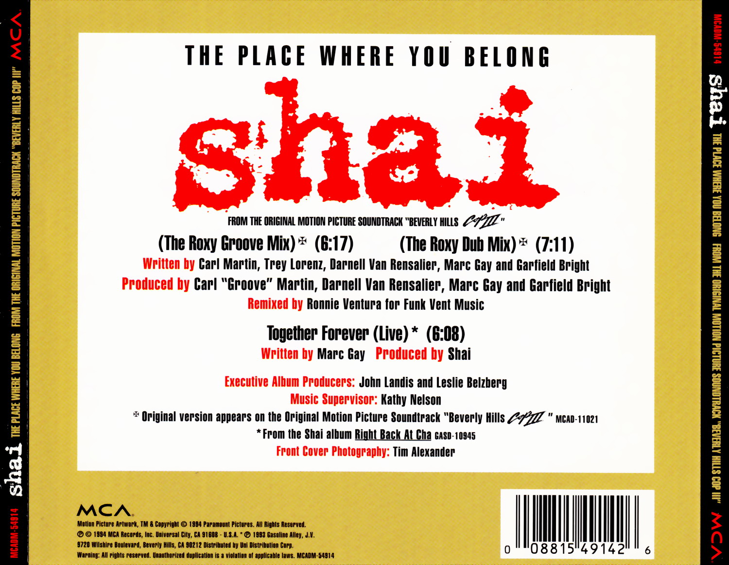 highest level of music Shai The Place Where You Belong (Beverly