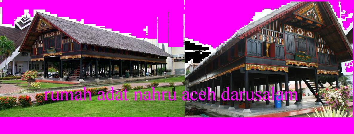 Rumah adat aceh . baju tradisional . tarian tradisional . pusaka