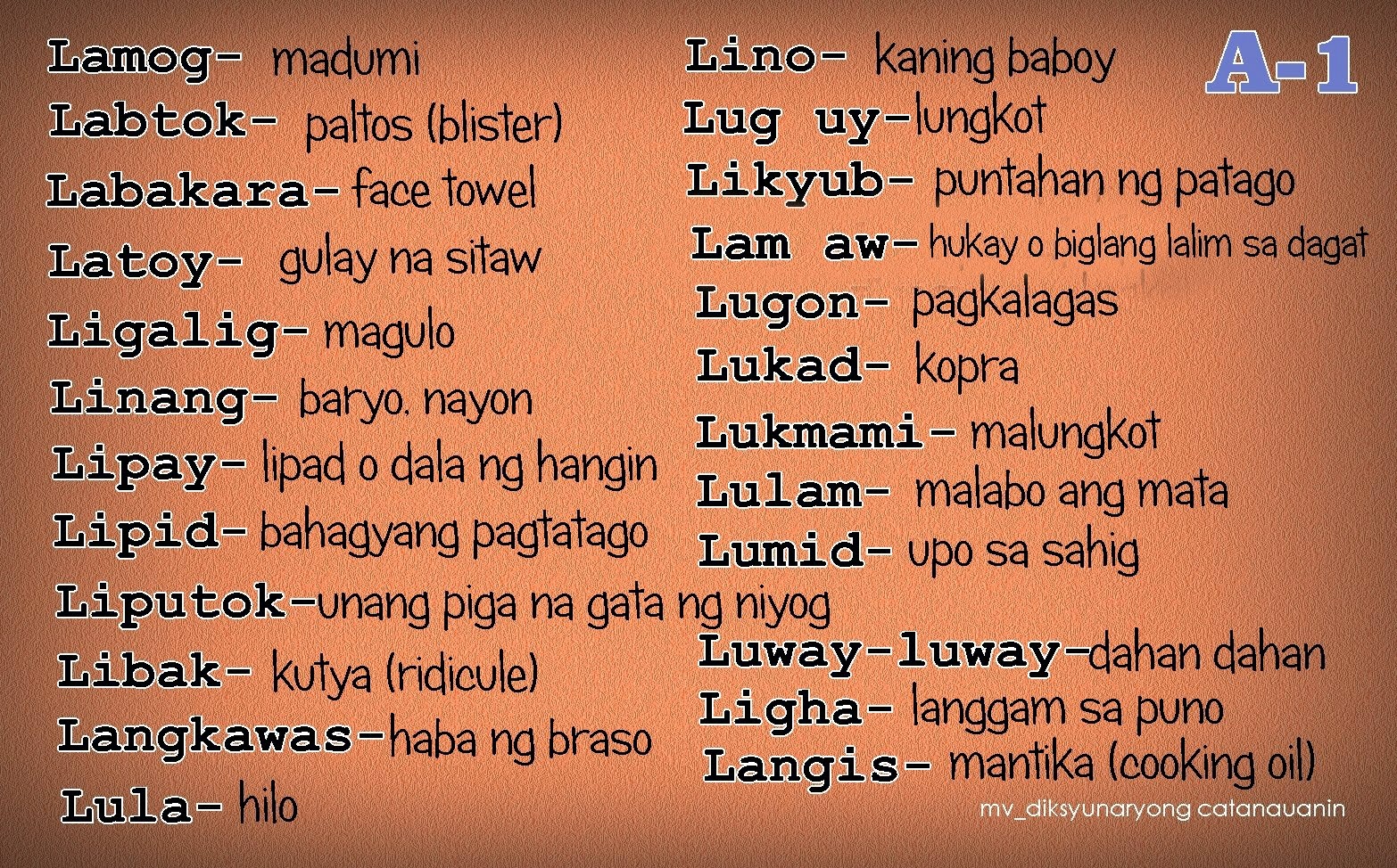 Tagalog Words Na Nagtatapos Sa O - Nehru Memorial