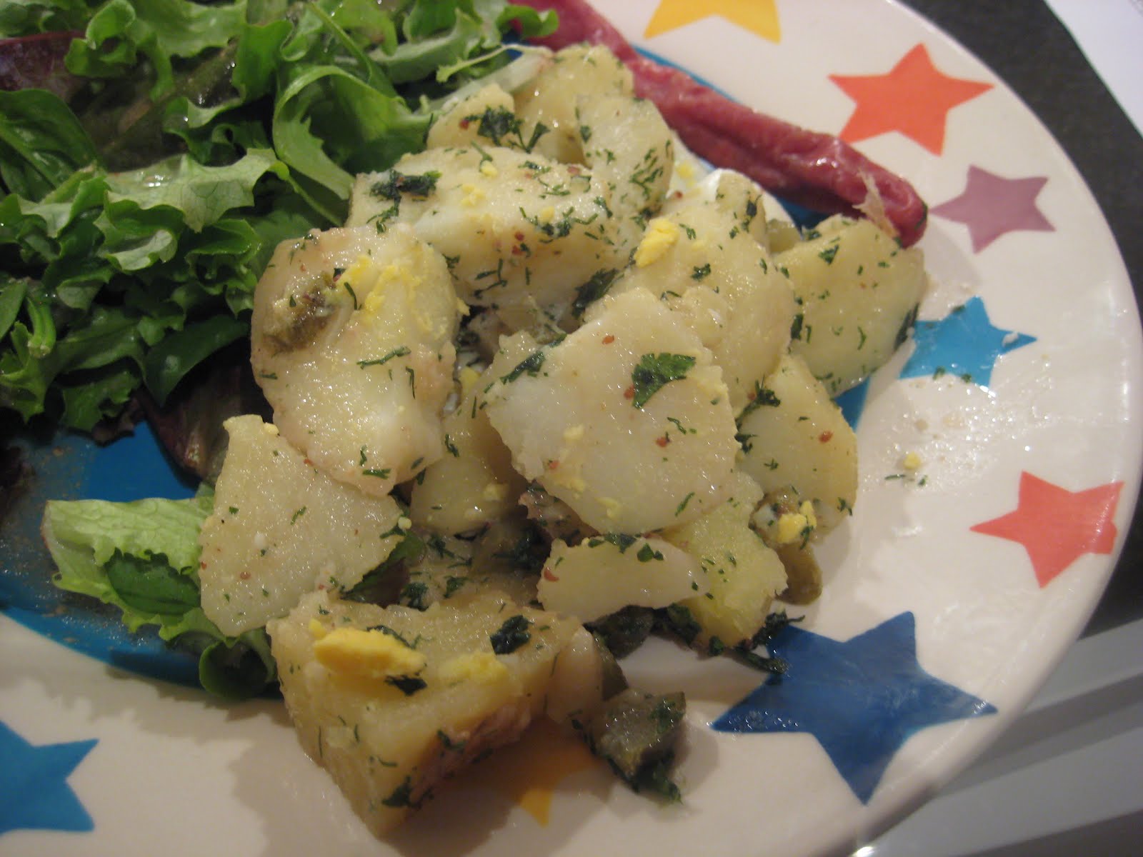 Lemon and Cheese New Potato Salad 'Tartare'