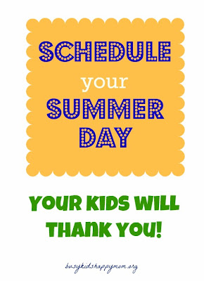 summer schedule for kids
