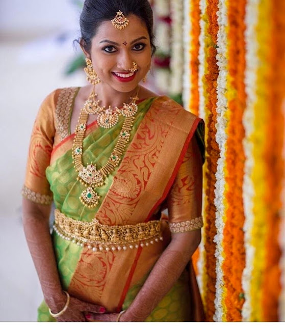 Bride in Kundan Long Chain Choker Bride in Kundan Long Chain Choker