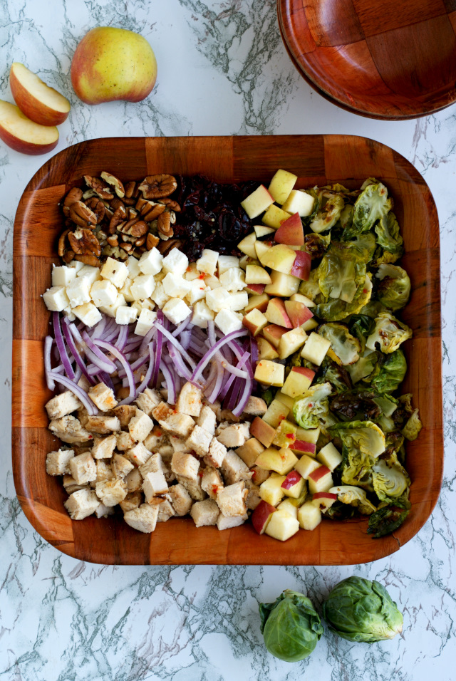 Grilled Chicken and Crispy Brussels Sprouts Harvest Salad The Two