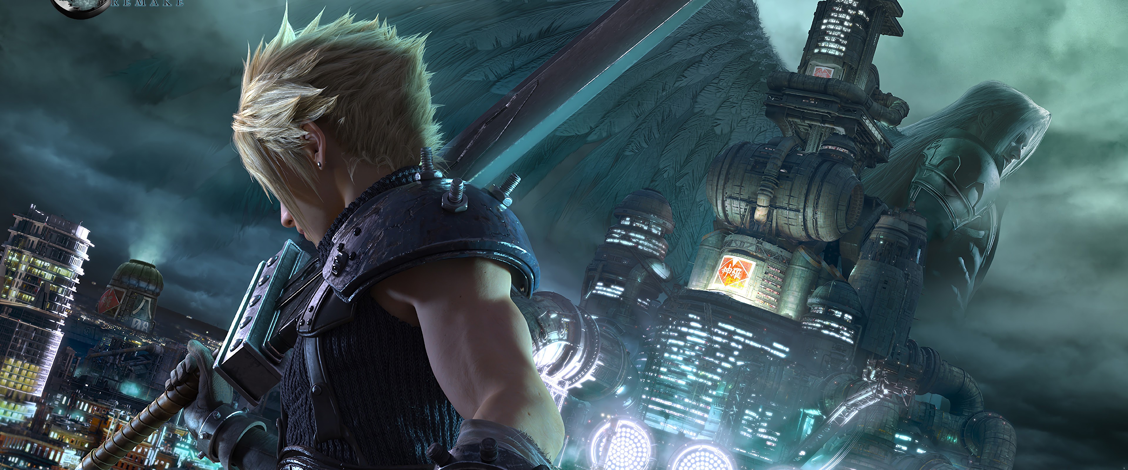 Final Fantasy 7 Remake Cloud Strife Sephiroth 4k Wallpaper 4