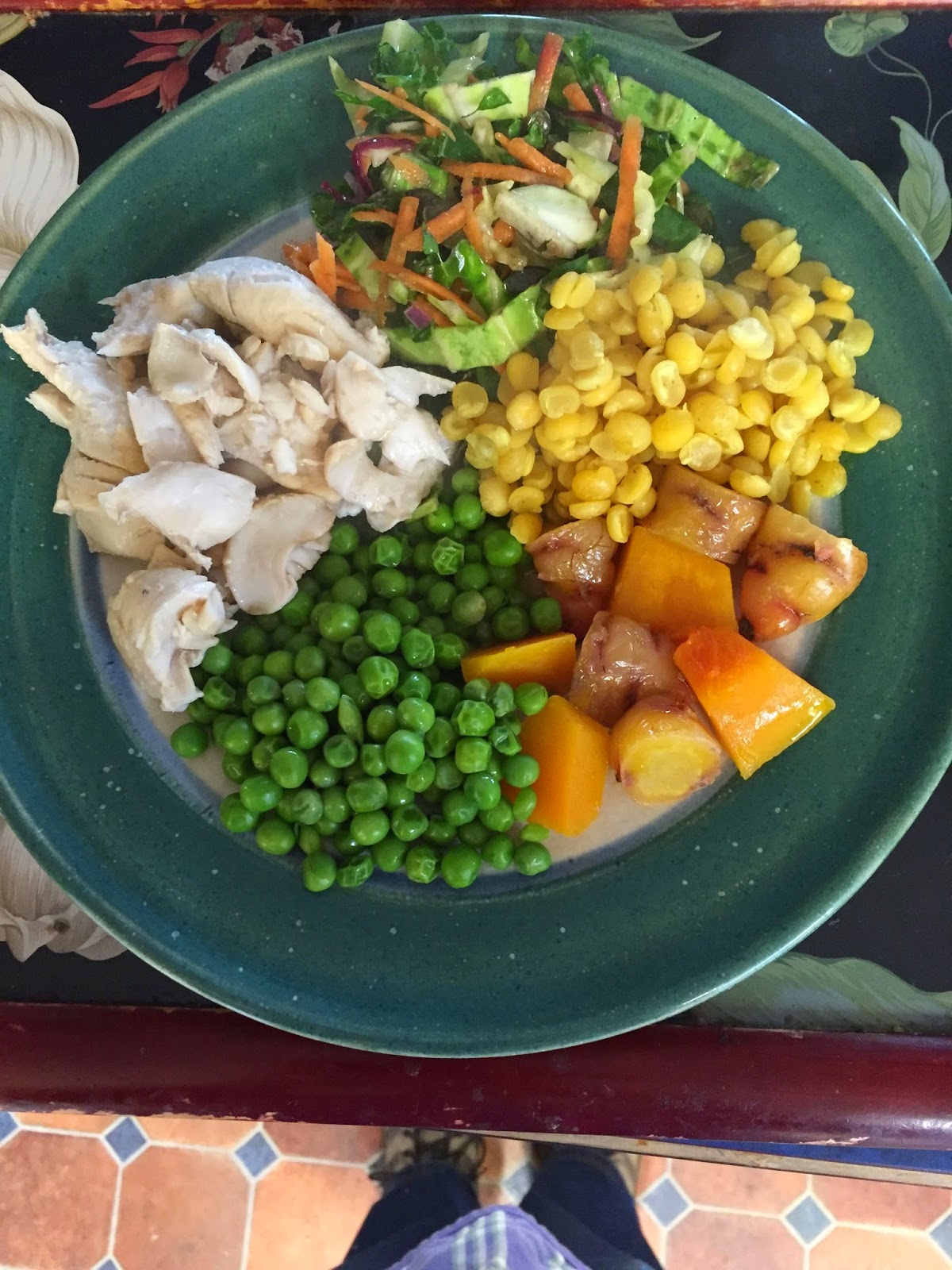 Protein rich meals for seniors Dried peas with green curry paste is