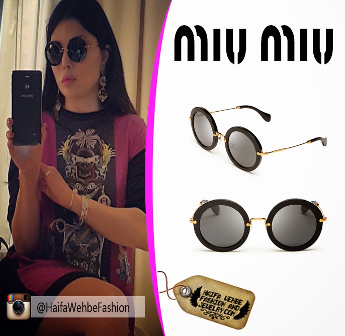 Haifa Wehbe Fashion And Jewelry Haifa Wehbe Wearing Black Miu Miu