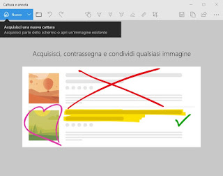Cattura e annota App Windows 10