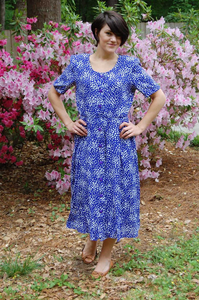 Drab to Fab dress reconstruction and tutorial DIY Update a granny dress!