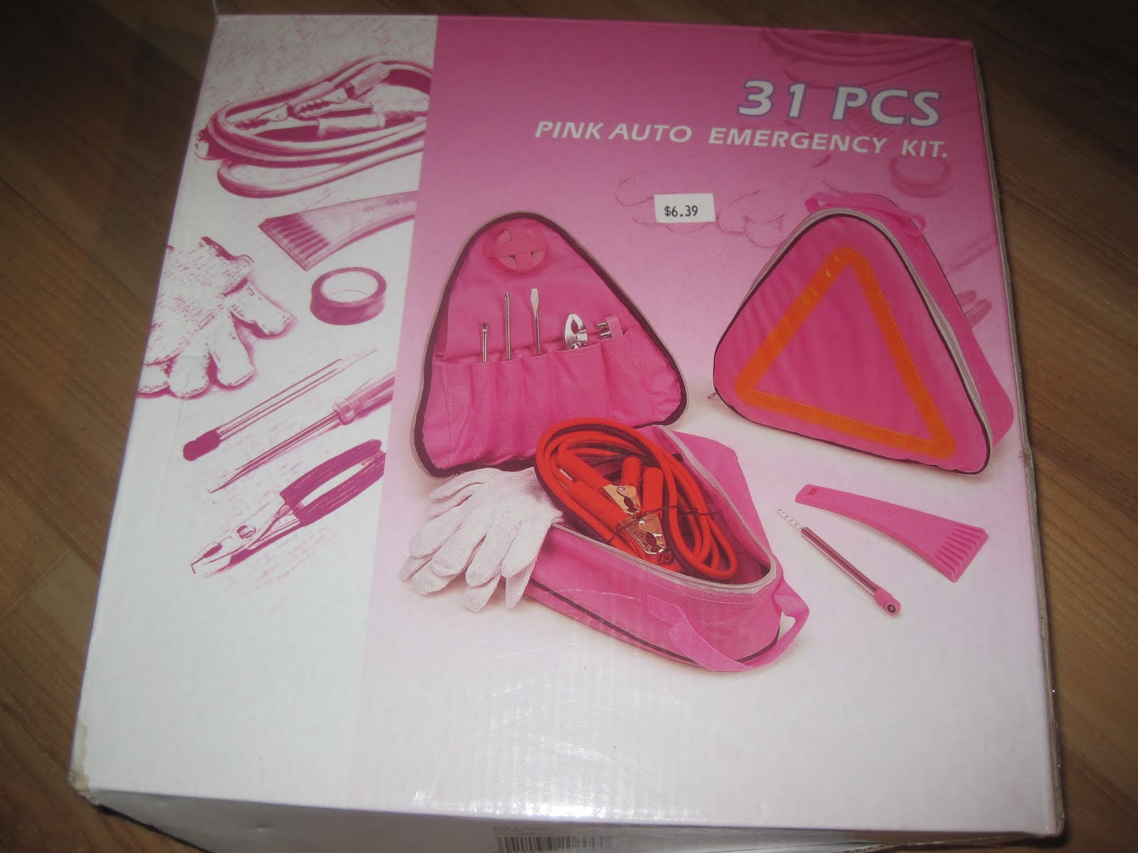 Shabby Pink World: Pink Auto Emergency Kit