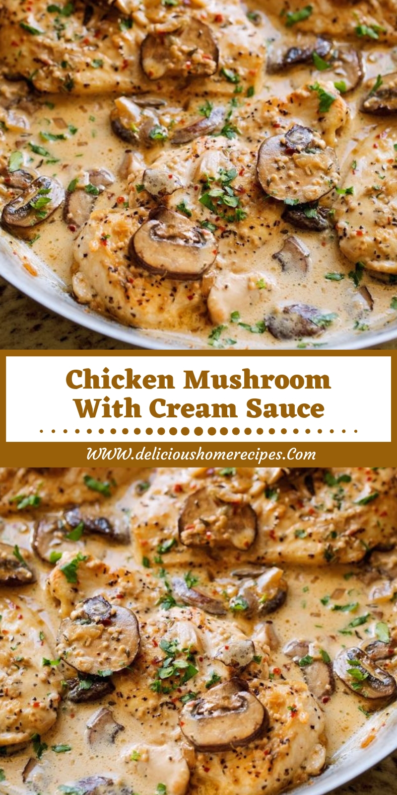 Chicken Mushroom With Cream Sauce Chicken Mushroom With Cream Sauce