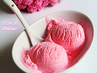 Rosemilk ice cream